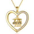 Iefil Graduation Gifts for Her 2026 College, 925 Sterling Silver Rose Heart December Tanzanite Blue Birthstone necklace for women, Inspirational Graduation High School Graduate Gift for Best Friend