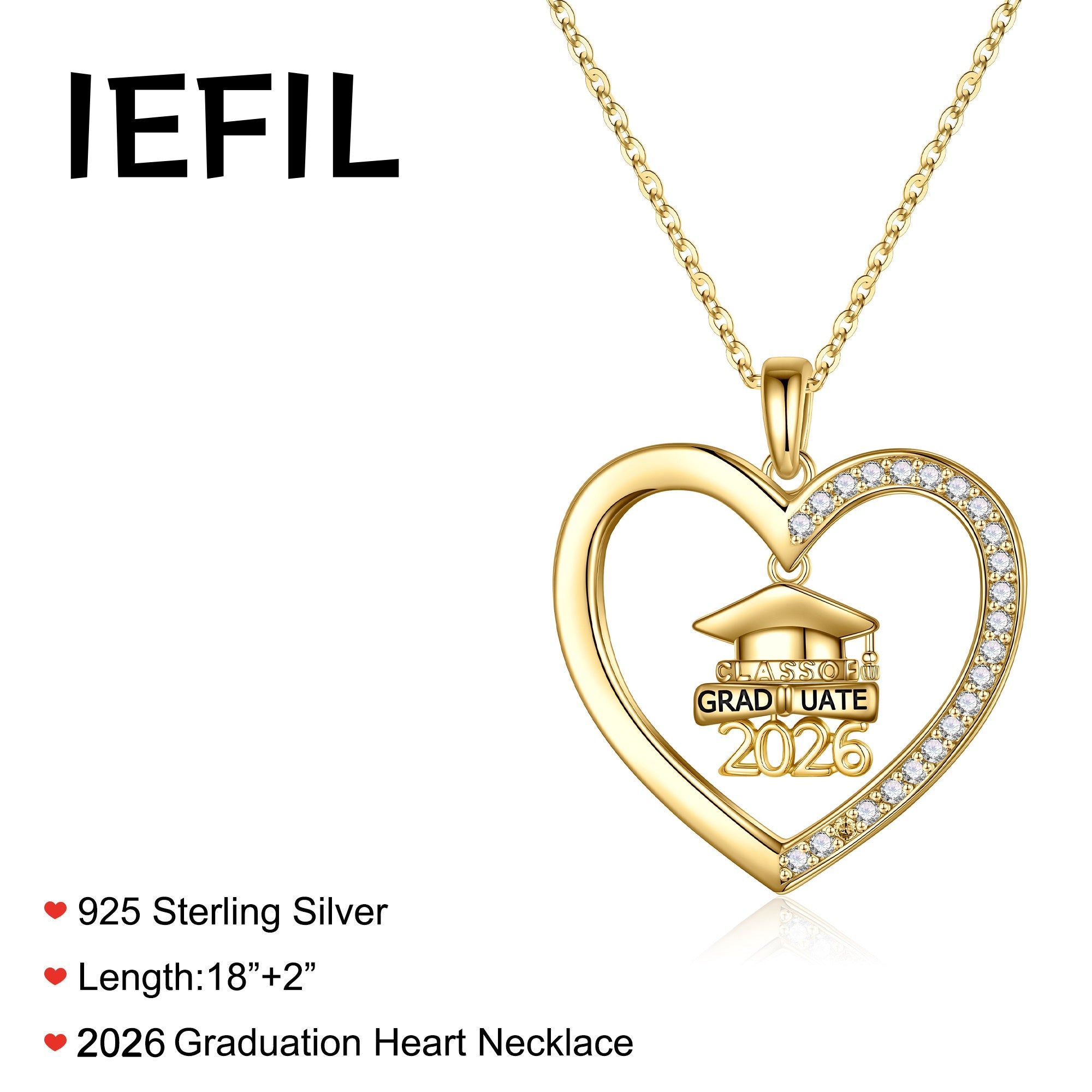 Iefil Graduation Gifts for Her 2026 College, 925 Sterling Silver Rose Heart December Tanzanite Blue Birthstone necklace for women, Inspirational Graduation High School Graduate Gift for Best Friend