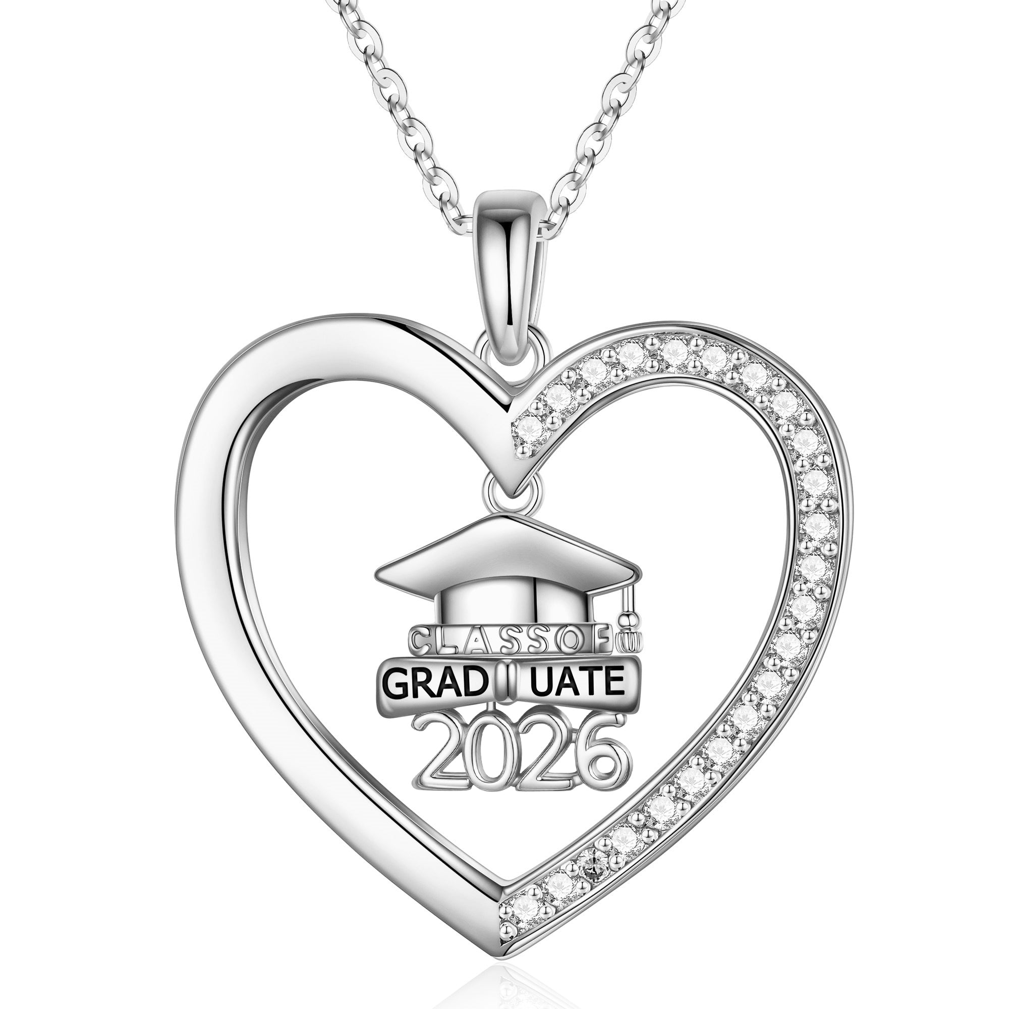 Iefil Graduation Gifts for Her 2026 College, 925 Sterling Silver Rose Heart December Tanzanite Blue Birthstone necklace for women, Inspirational Graduation High School Graduate Gift for Best Friend