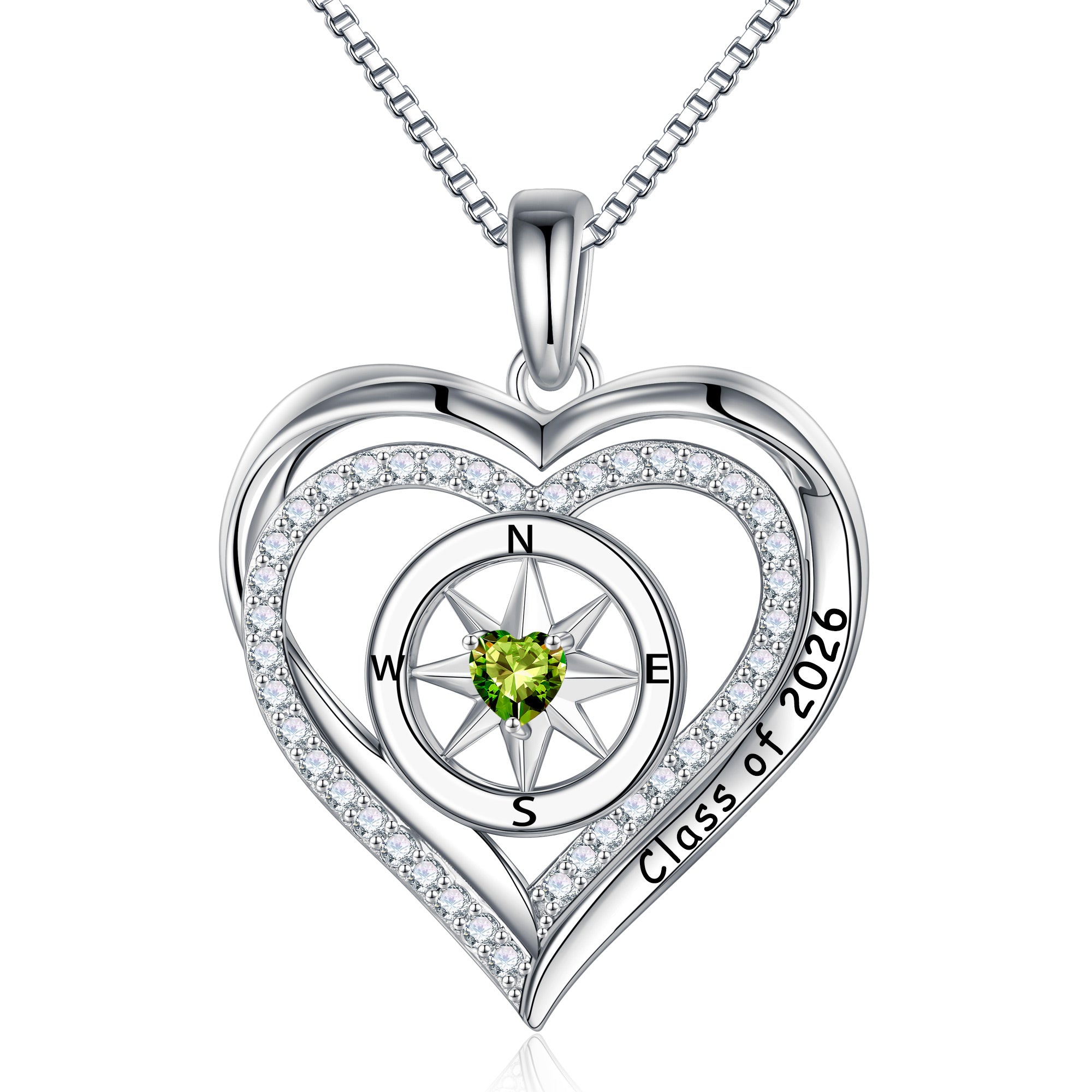 Iefil Graduation Gifts for Her 2026 College, 925 Sterling Silver Rose Heart January Garnet Red Birthstone necklace for women Jewelry, Inspirational Graduation High School Graduate Gift Best Friend