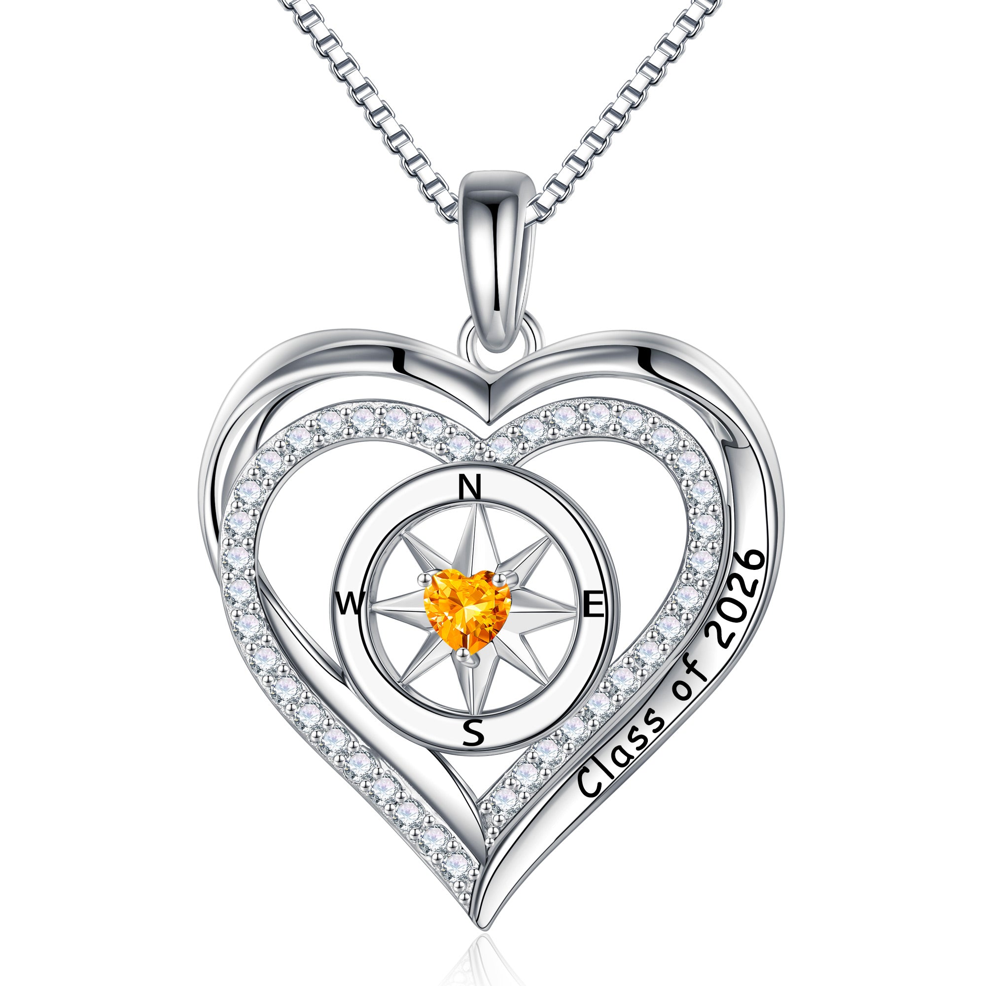 Iefil Graduation Gifts for Her 2026 College, 925 Sterling Silver Rose Heart January Garnet Red Birthstone necklace for women Jewelry, Inspirational Graduation High School Graduate Gift Best Friend