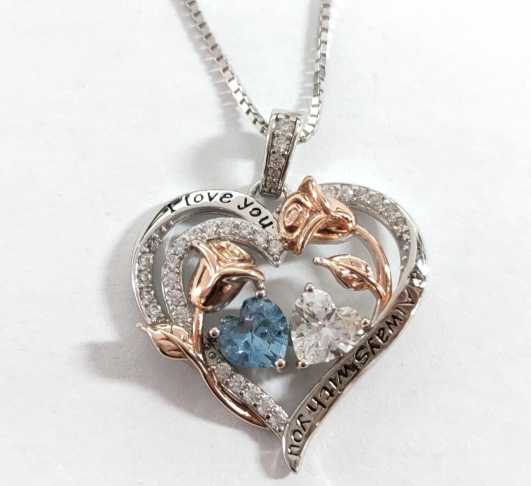 Iefil Anniversary Women Gifts - Anniversary Wife Gift | January June Birthstone Necklace, Garnet Alexandrite Jewelry