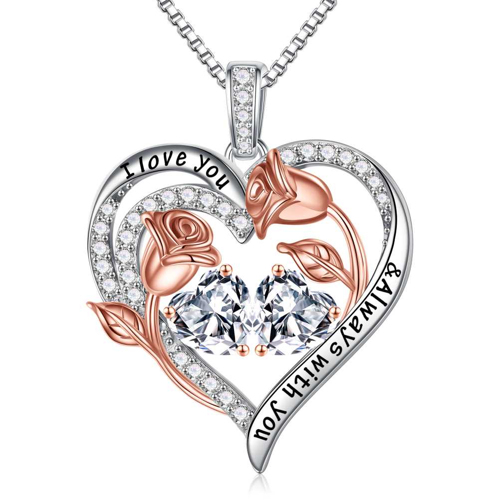 Iefil Anniversary Women Gifts - Anniversary Wife Gift | January June Birthstone Necklace, Garnet Alexandrite Jewelry